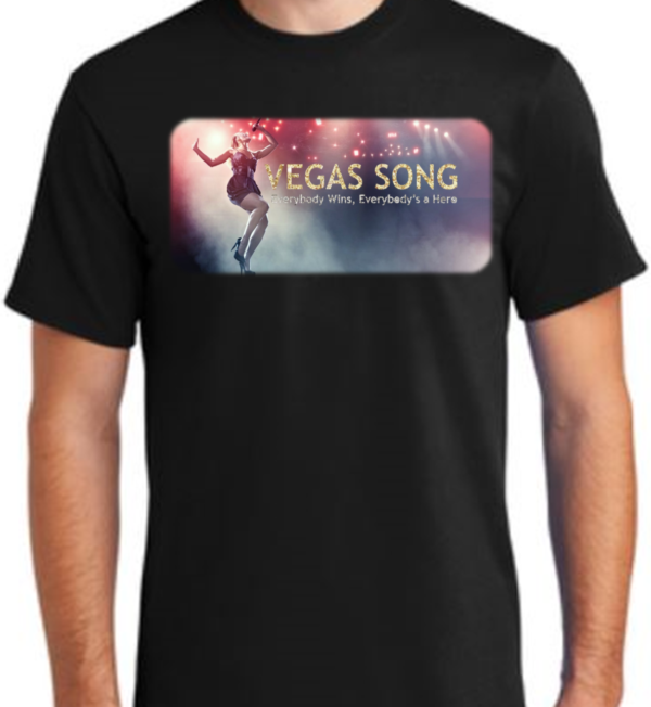 Black Vegas Song Banner T-Shirt